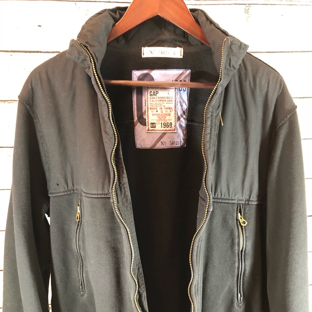 🎱 GAP Heavyweight Sweatshirt Zipped Casual Jacket